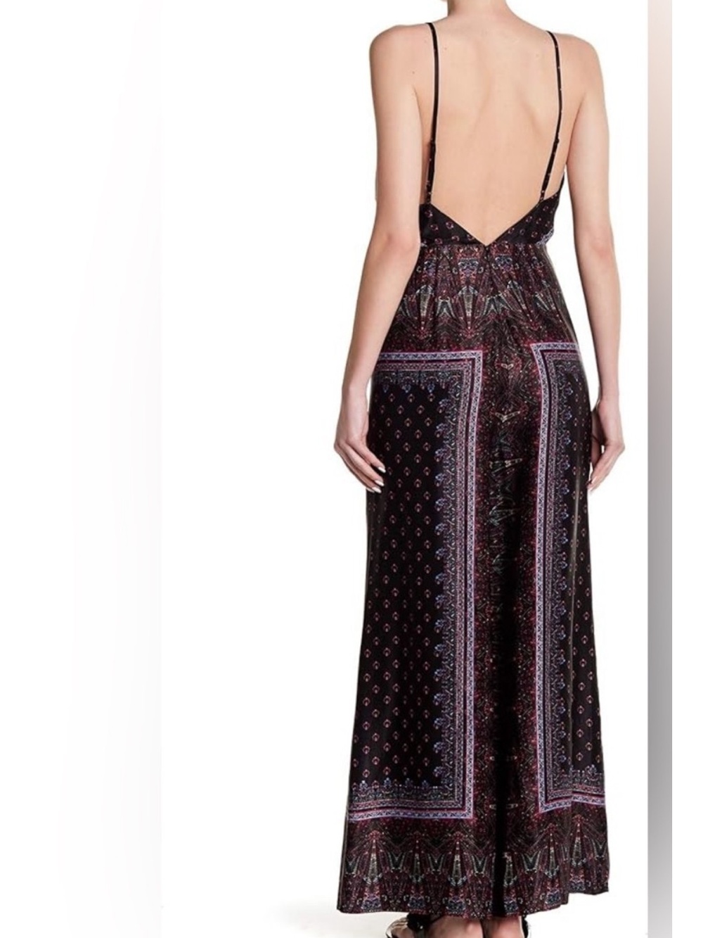 🆕 Free People Cabbage Rose Satin Jumpsuit - 2 NWOT - Picture 2 of 2